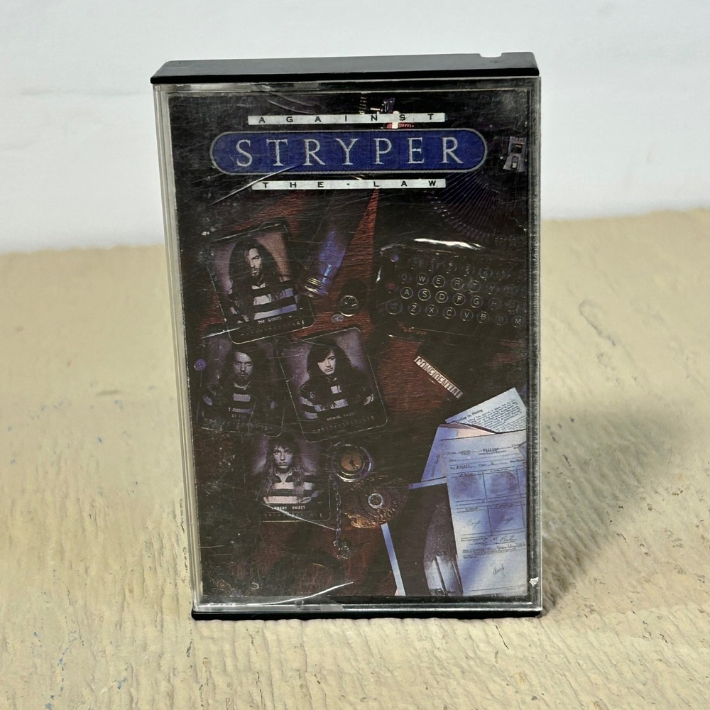 Stryper Against The Law Cassette‎ Tape 1990 Enigma Records Heavy Metal Vintage